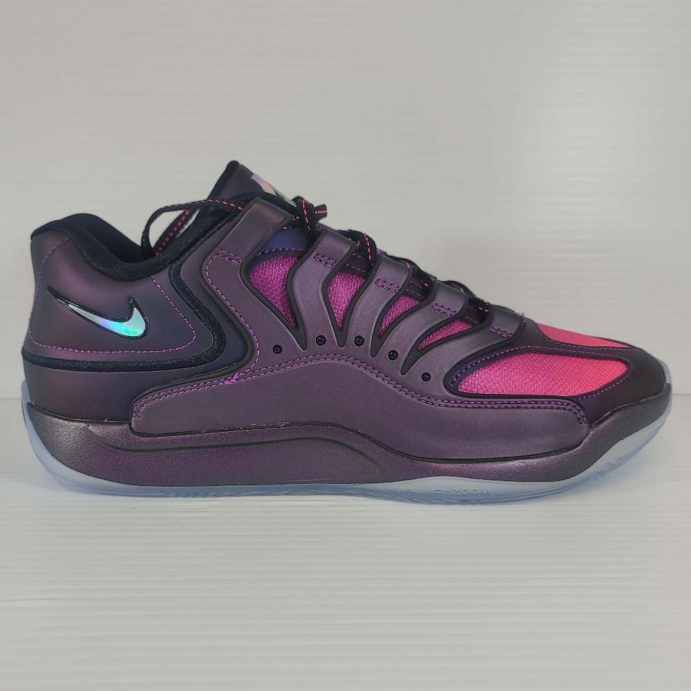 Nike KD 18 Eggplant Vivid Purple Black Basketball IM5843-500 Mens Size Shoes - Picture 3 of 10